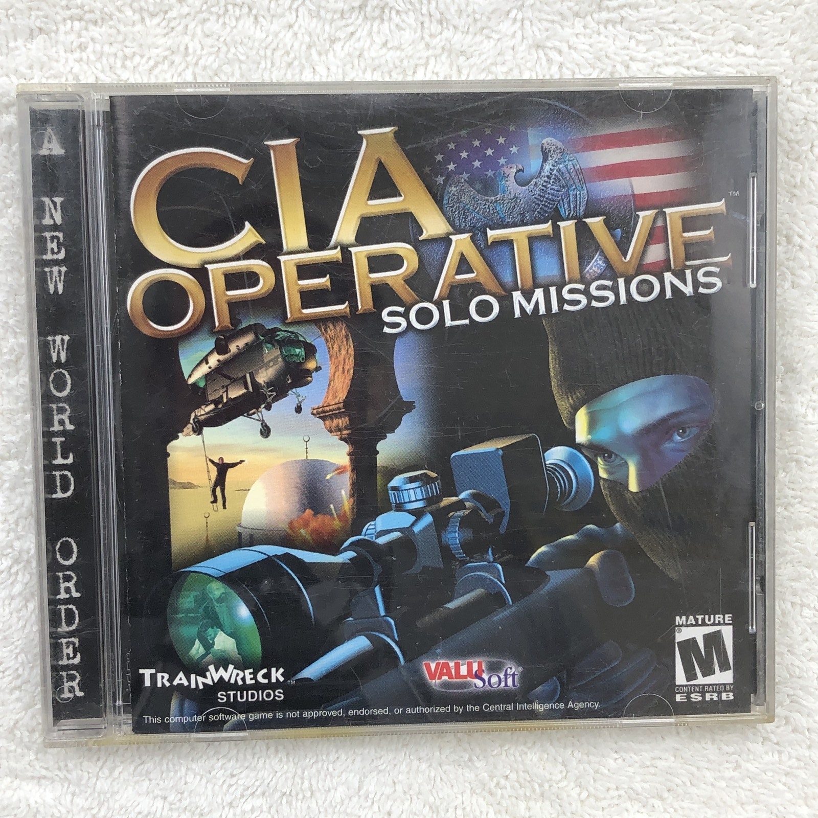 CIA Operative Solo Missions PC CD-ROM ValuSoft Trainwreck Studios Windows 2001