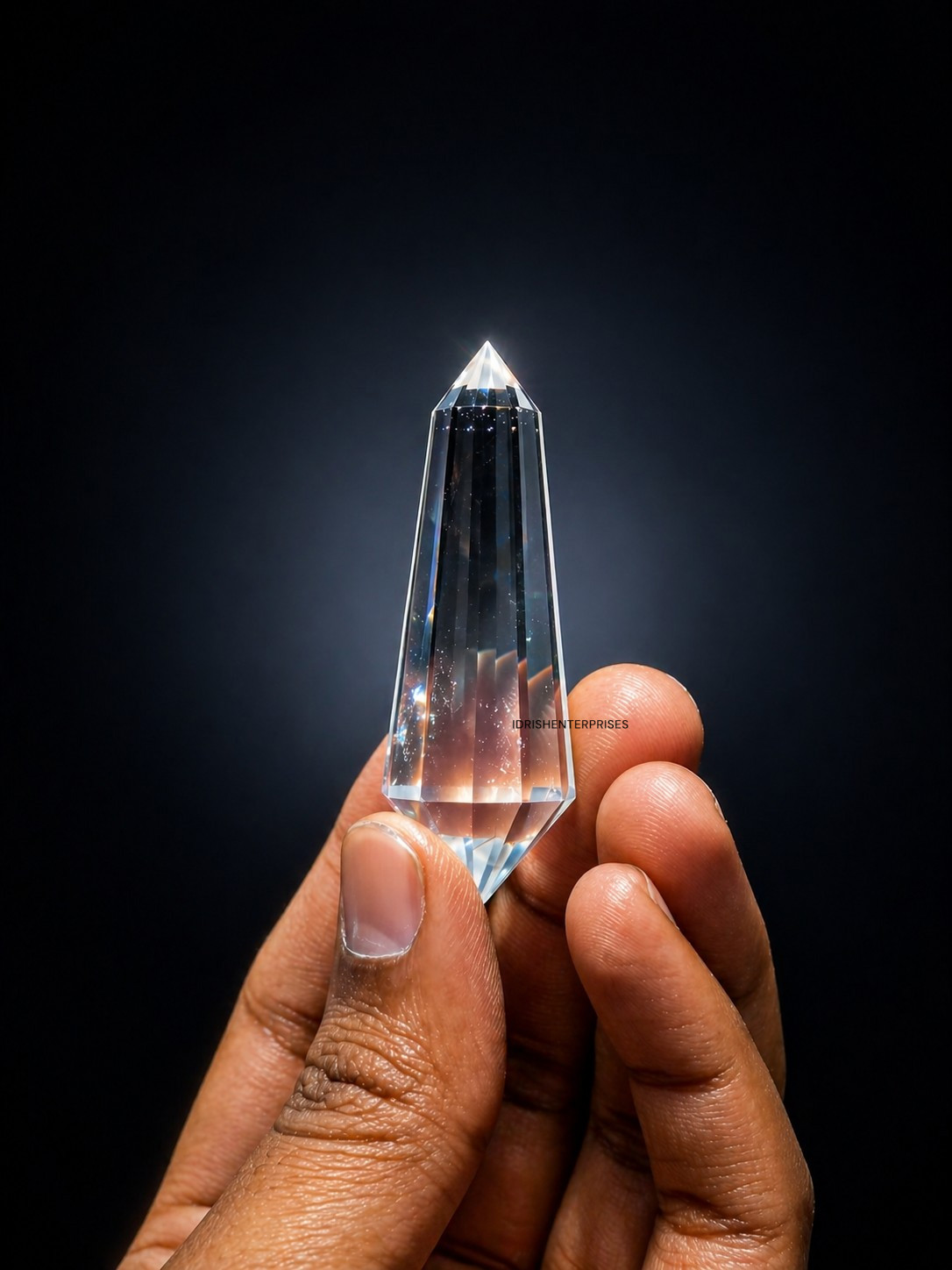 Natural Authentic Himalayan Quartz Vogel Wand 50mm | Natural 12 Faceted Healing.
