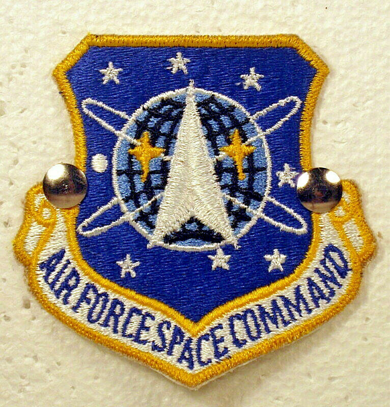 USAF US Air Force Space Command Full Colored Insignia Badge Patch V2