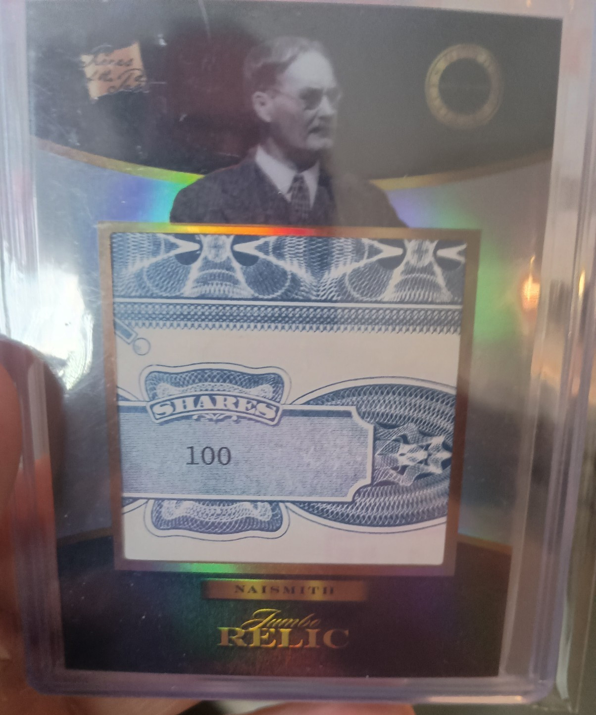Super Products James Naismith Jumbo Relic Card 2025 Pieces of the Past #567