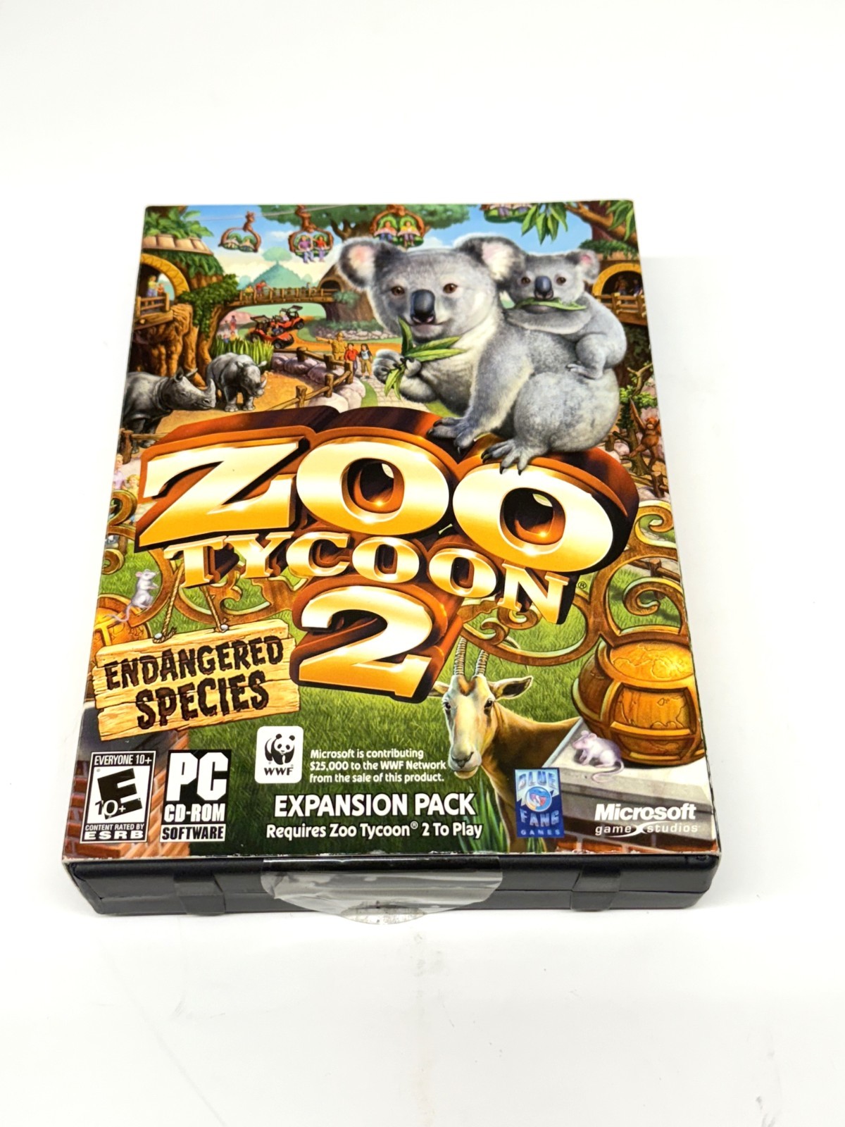 Zoo Tycoon 2 Endangered Species Expansion Pack PC CD-ROM 2005 New Sealed