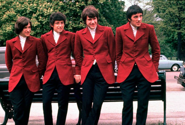 Portrait of The Kinks photographed in the mid 1960s Historic 1960s Old Photo