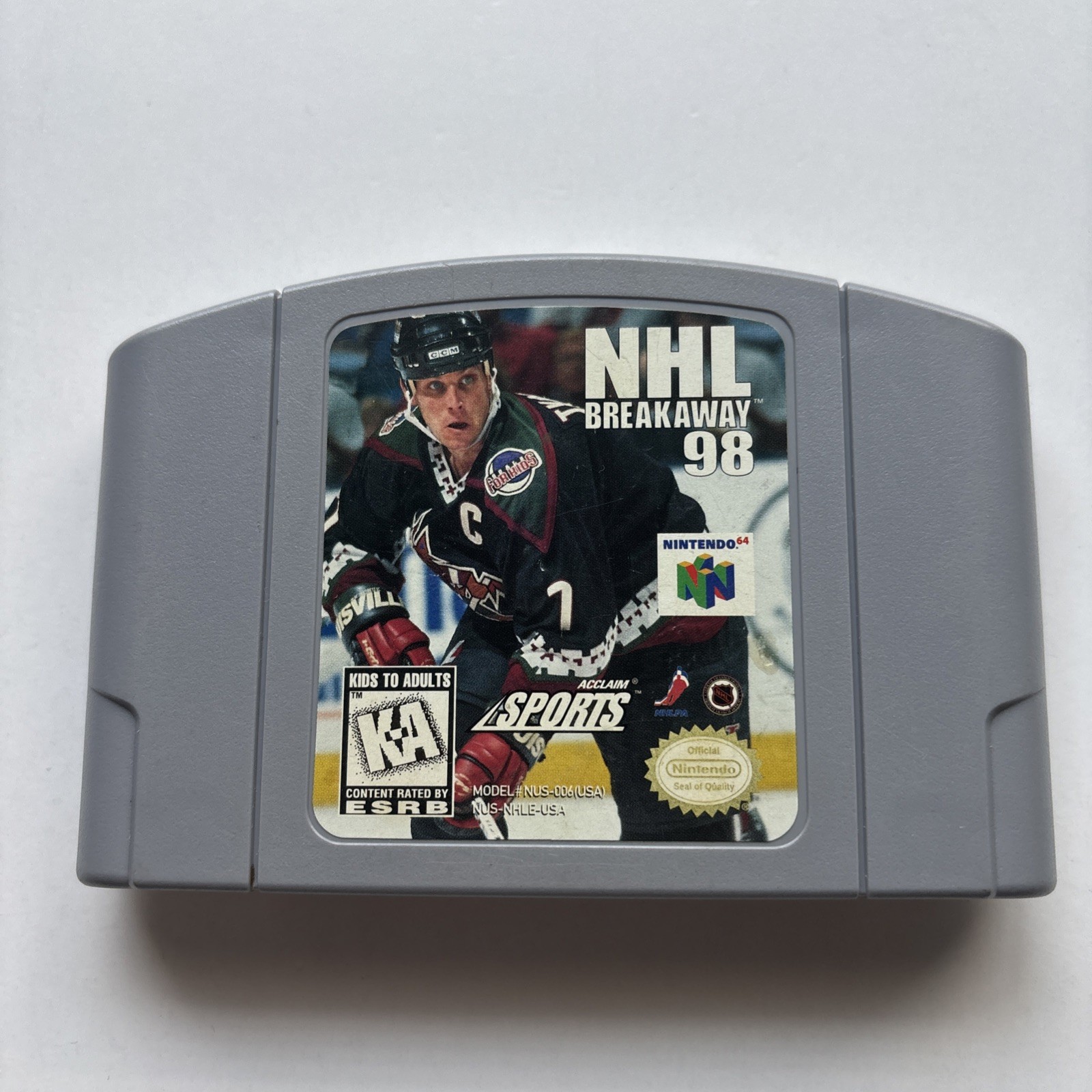 NHL Breakaway 98 Nintendo 64 N64 Authentic Cleaned Tested Retro Hockey Game