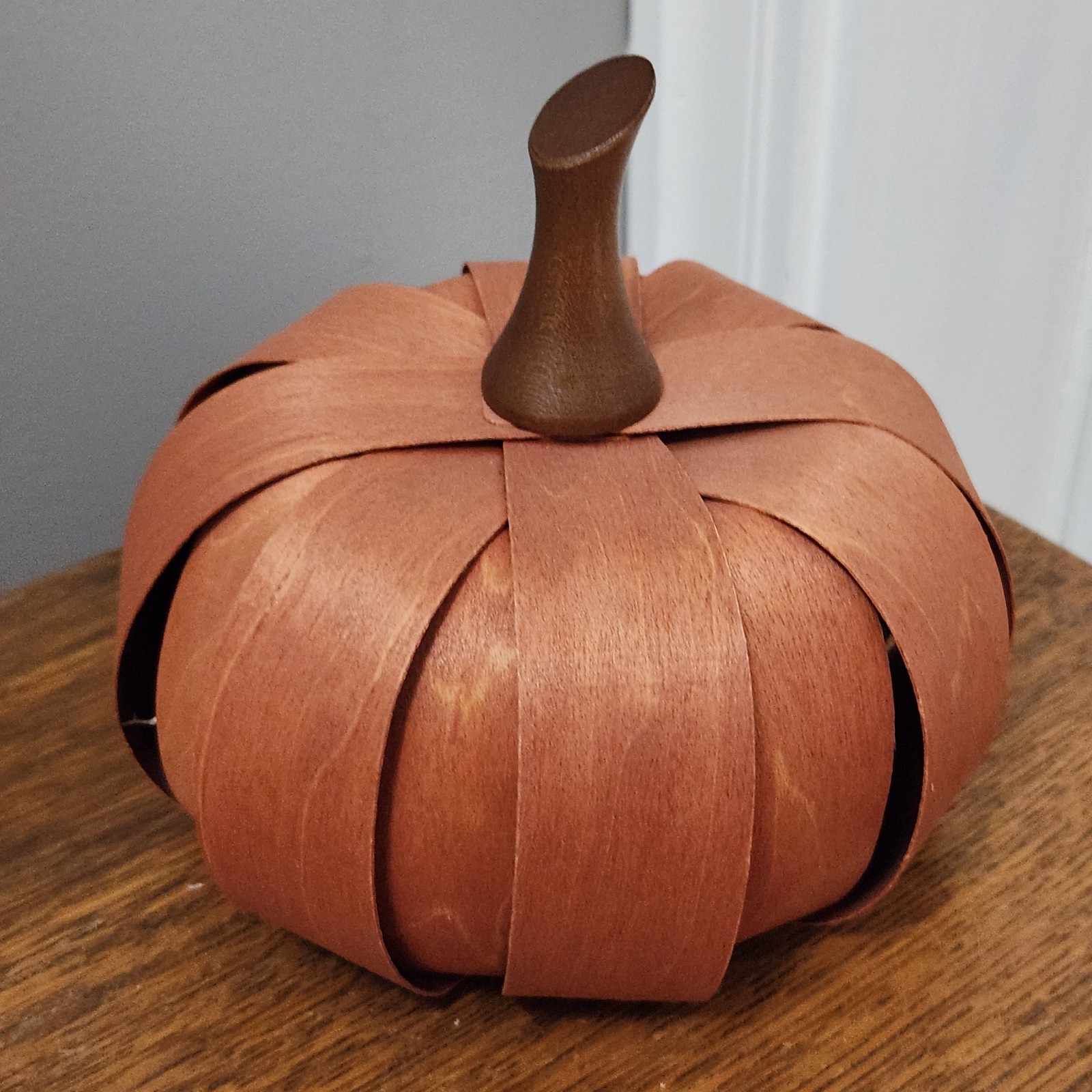 Longaberger 2011 Spice / Orange Pumpkin Maple Splint - Fall/Halloween 5.5” Round