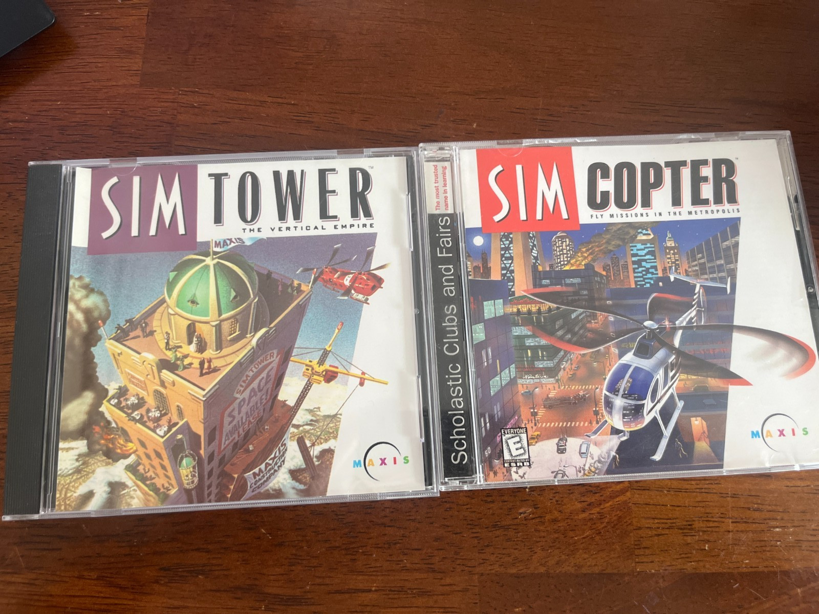 SIM Copter and SIM Tower Bundle CIB Jewel Case