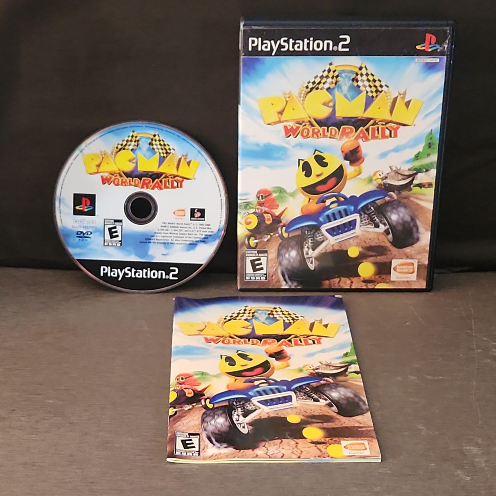 Pac-Man World Rally PlayStation 2 PS2 Game CIB E Namco Racing NTSC 2006