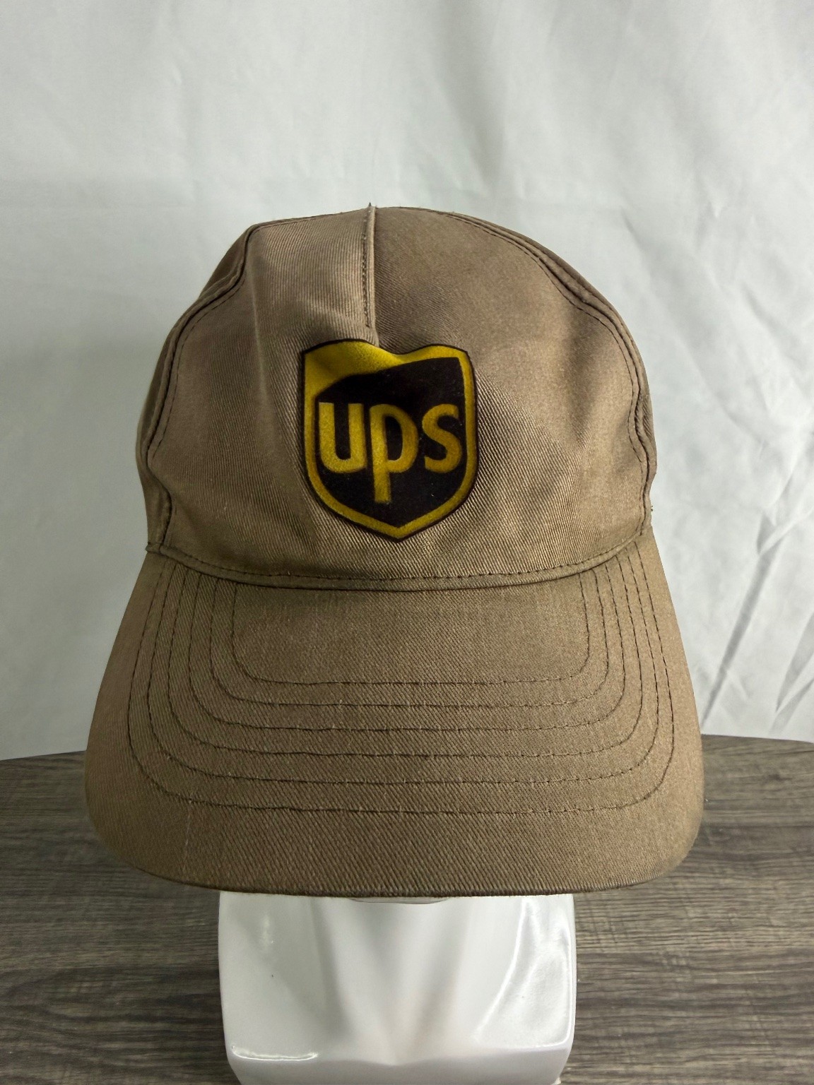 Vintage Style UPS Brown Baseball Cap Hat Adjustable Twin Hill Employee Uniform