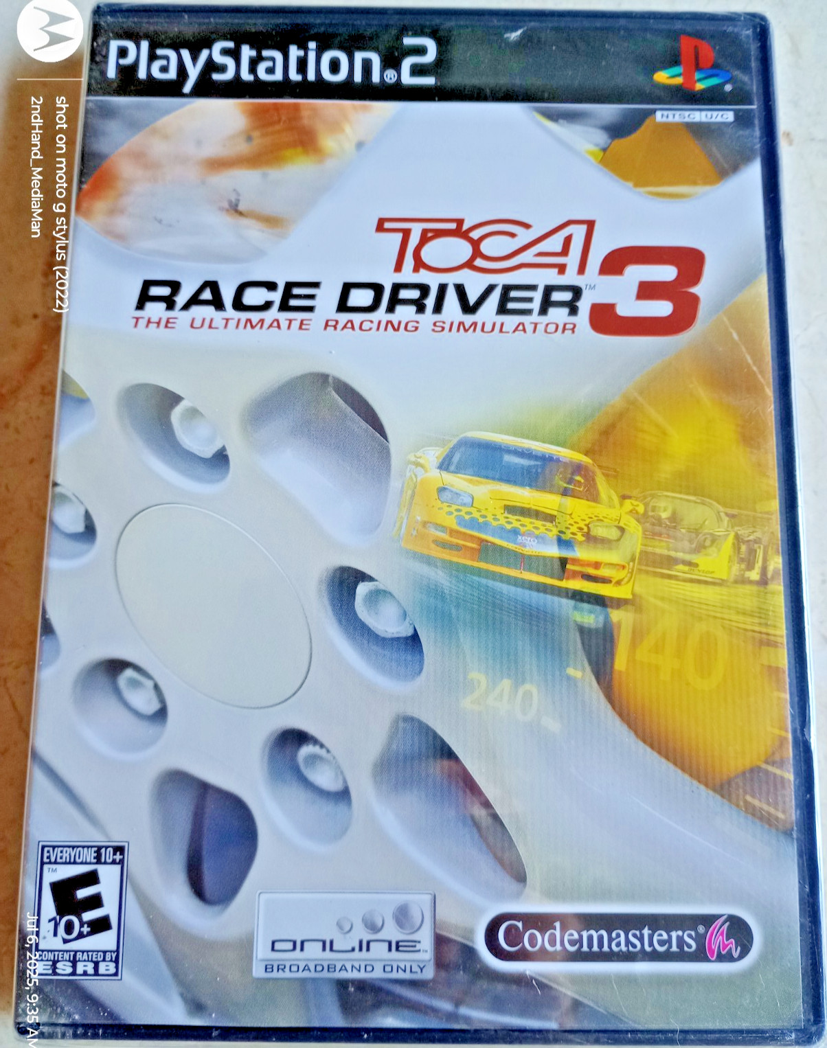 NEW SEALED PLAYSTATION 2 PS2 TOCA RACE DRIVER 3 VIDEO GAME Y FOLDS NO TEARS