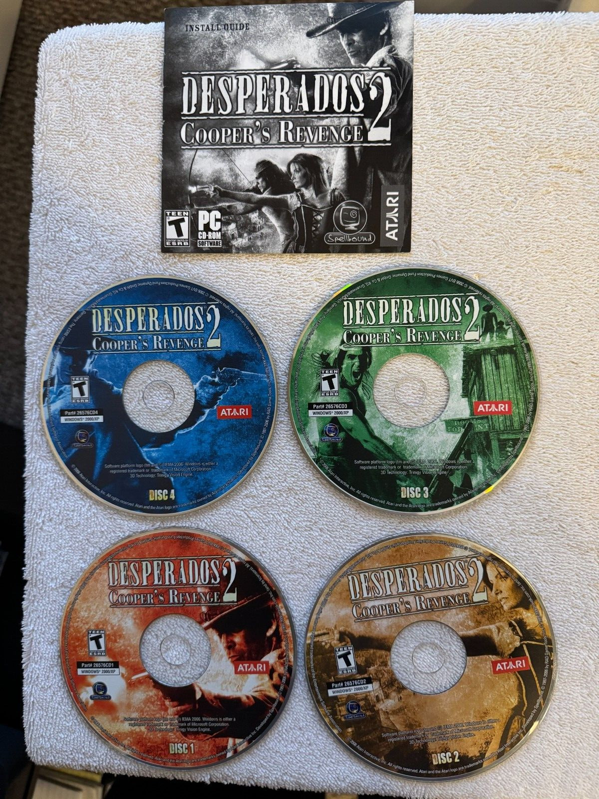 DESPERADOS 2 Cooper's Revenge PC - DVD's & Manual ONLY