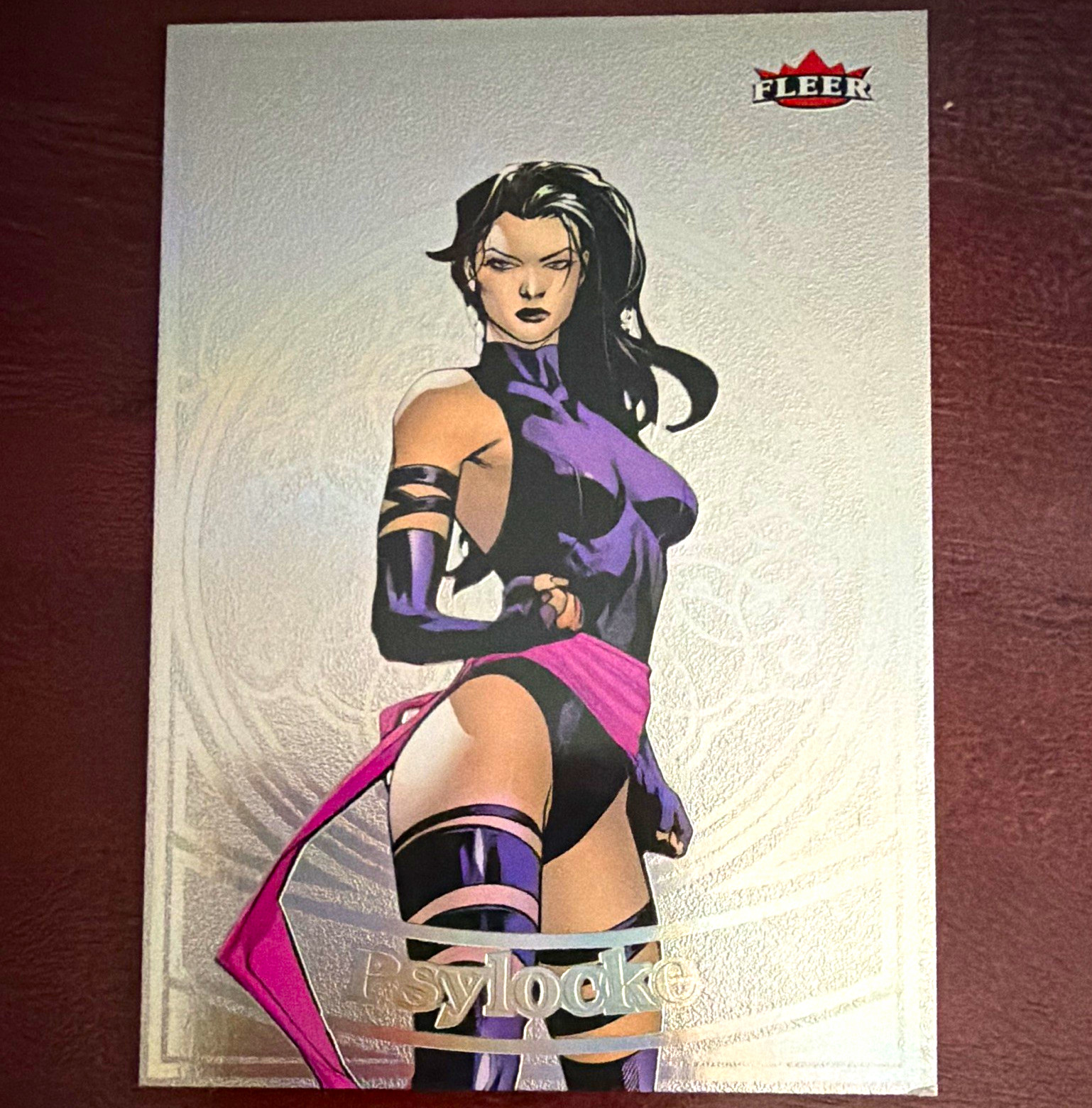 2024 Fleer Ultra Marvel Matriarchs Medallions Psylocke M-18 058/100