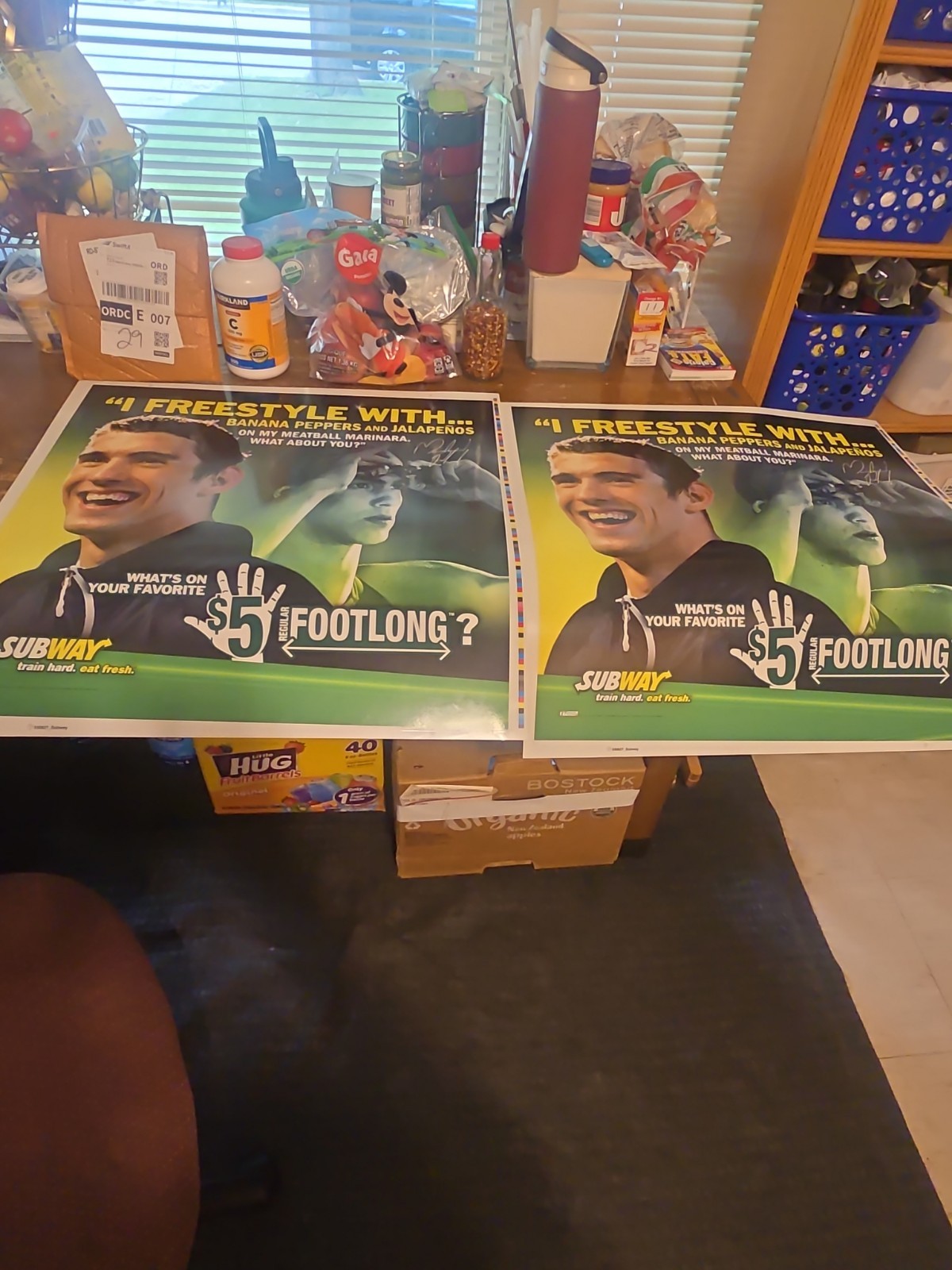 2 Subway 24x24 5 Dollar Footlong Promotional Plastic Signs For Store