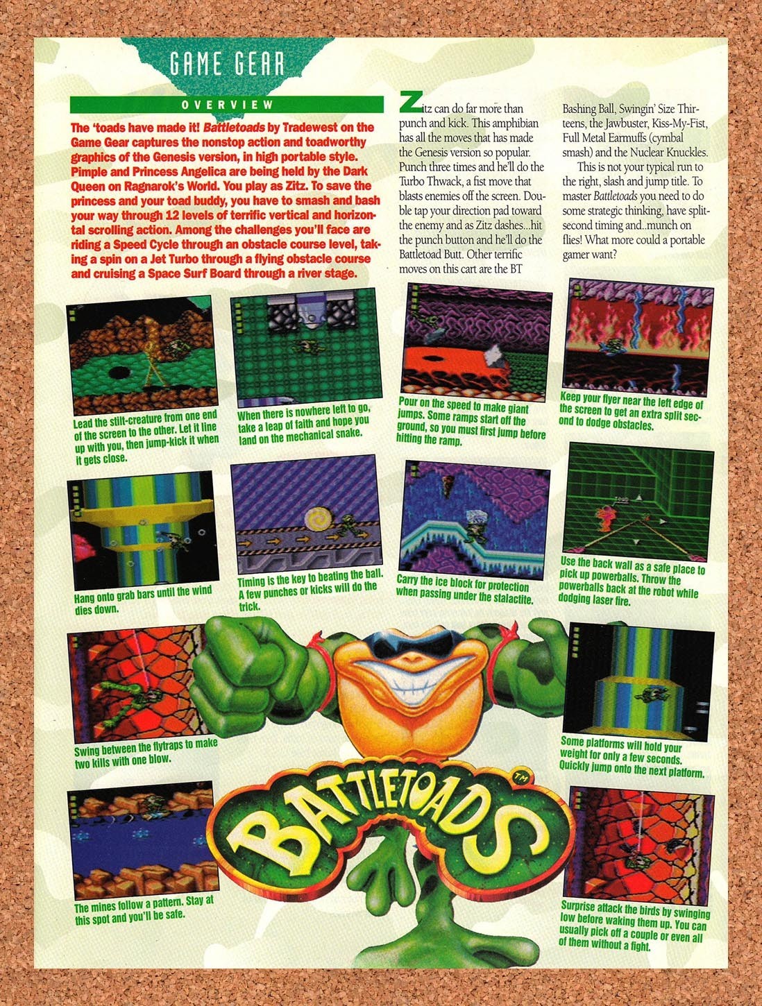 1993 Battletoads The Toads Have Made. Review Ad Original Ad / Promo vr3