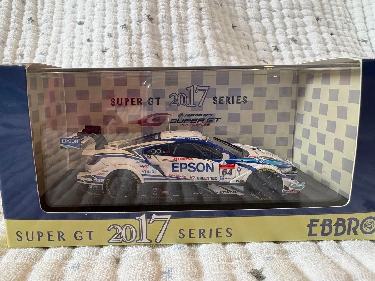 EBBRO 1/43 SUPER GT 2017 EPSON NSX-GT #64 Mini Car Model