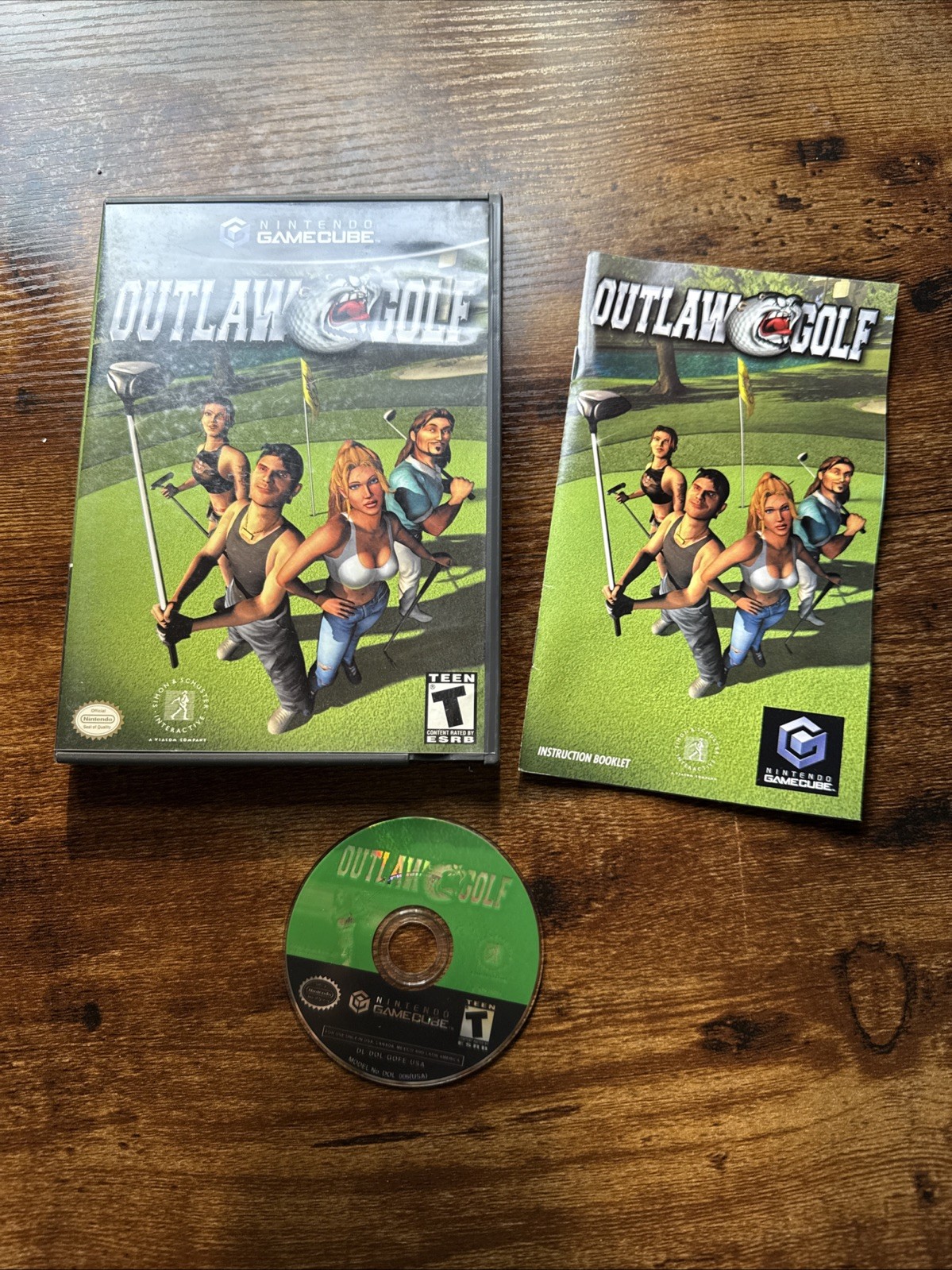 Outlaw Golf Nintendo GameCube Complete CIB