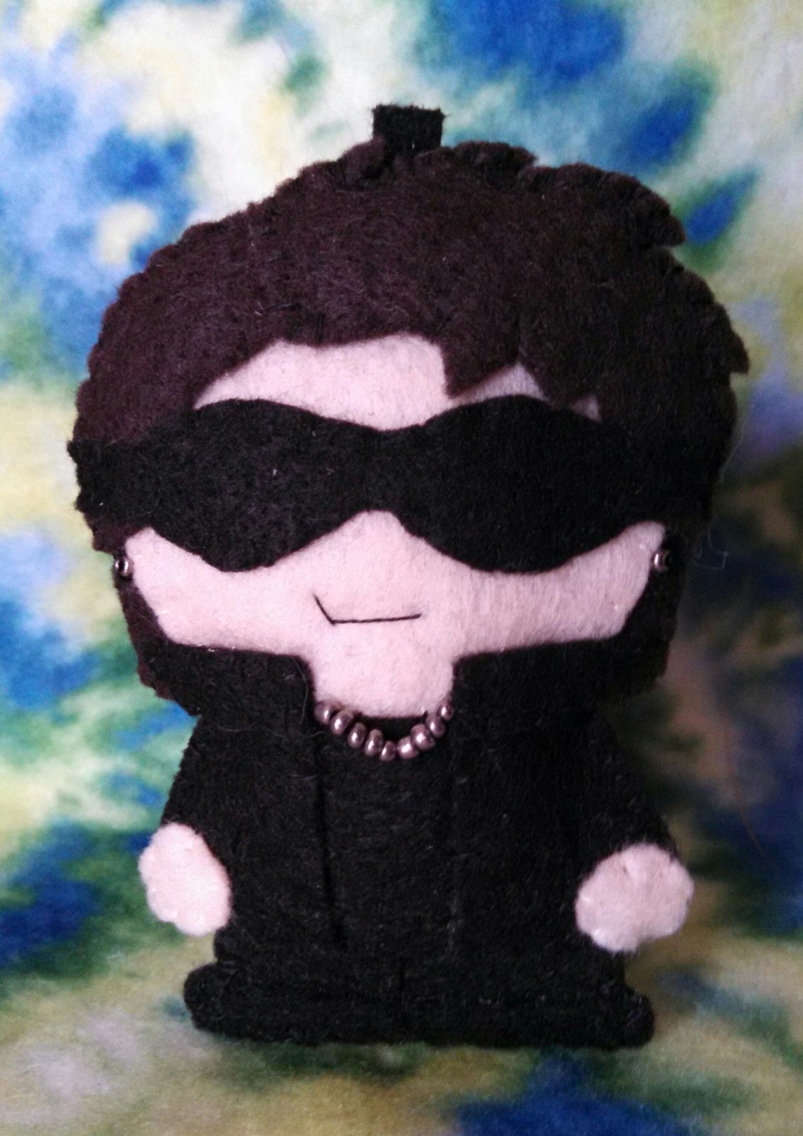 Handmade Felt Applique Ornament Inspired by U2 Actung Baby Zoo TV Bono The Fly
