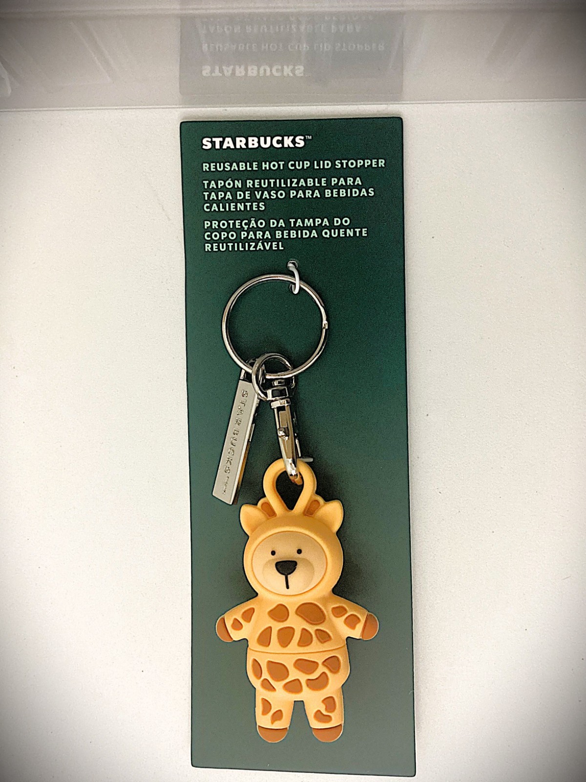 STARBUCKS KEYCHAIN STOPPER GIRAFFE 2025 EXCLUSIVE MEXICO US SELLER