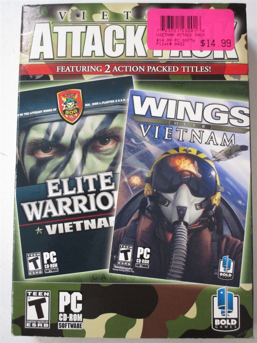 Video Game PC Vietnam Attack Pack Wings over Vietnam & Elite Warrior Vietnam NEW