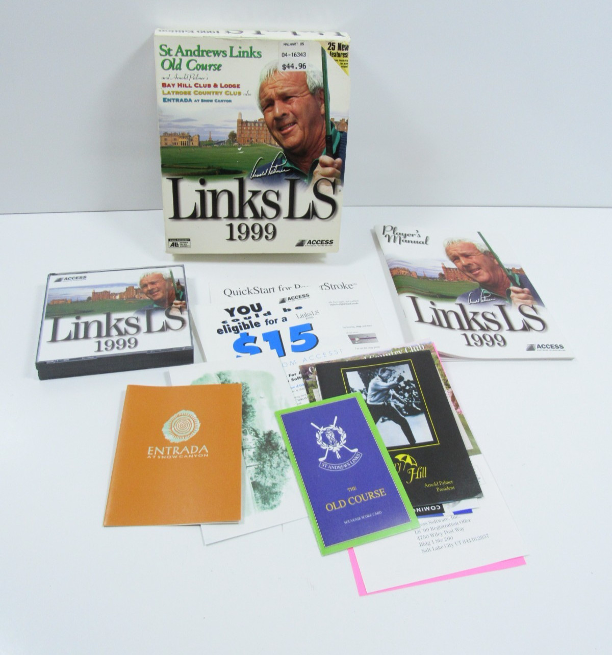 Vintage Links LS 1999 Upgrade Edition Golf CD-ROM PC Game with Manual #P29