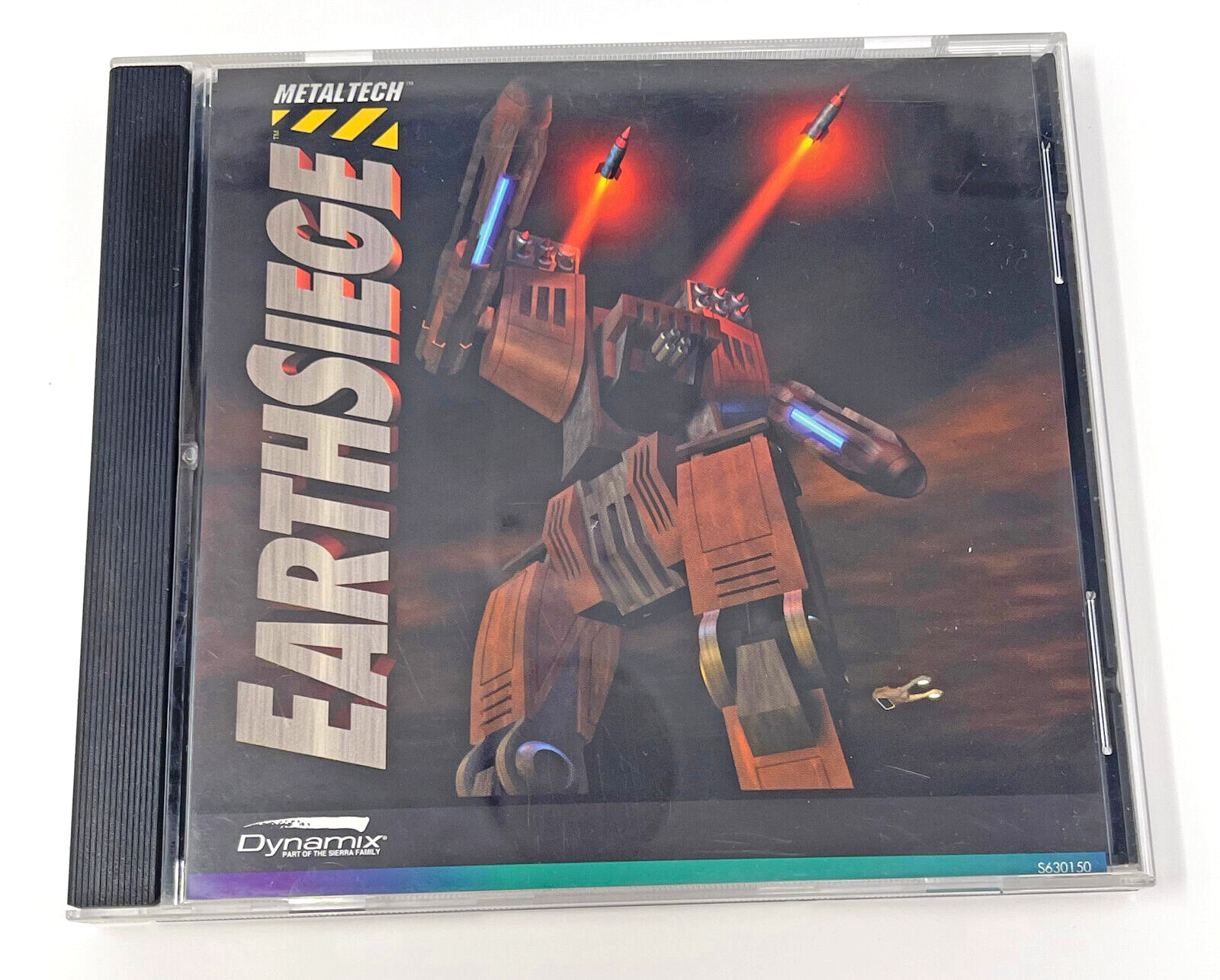 Metaltech Earthsiege PC MS-DOS 5.0 CD-ROM 1994 Used Tested Works