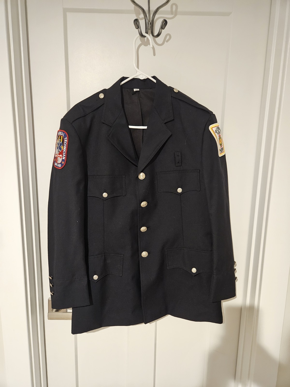 Mens Vintage Rare Glyndon Volunteer Fire Department EMT Graves Uniform