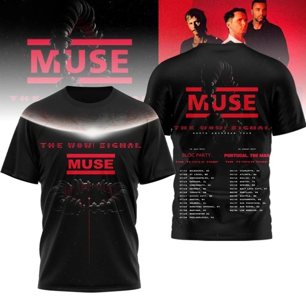 North American Tour The Wow Signal Muse 2026 Tour 3D T-Shirt