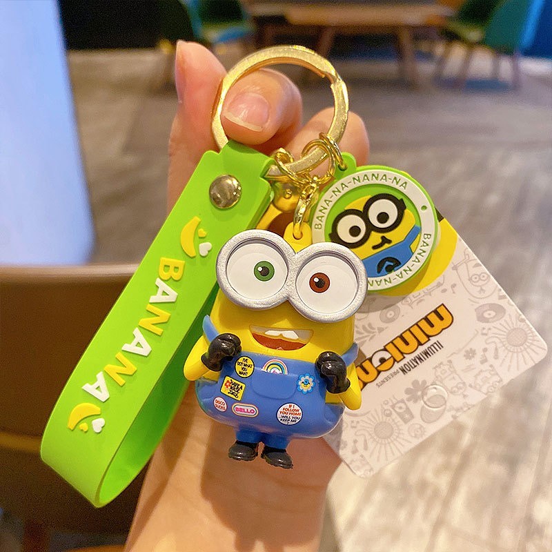 Genuine Minions Keychain – Official Licensed Bob Kevin Stuart Character Charm