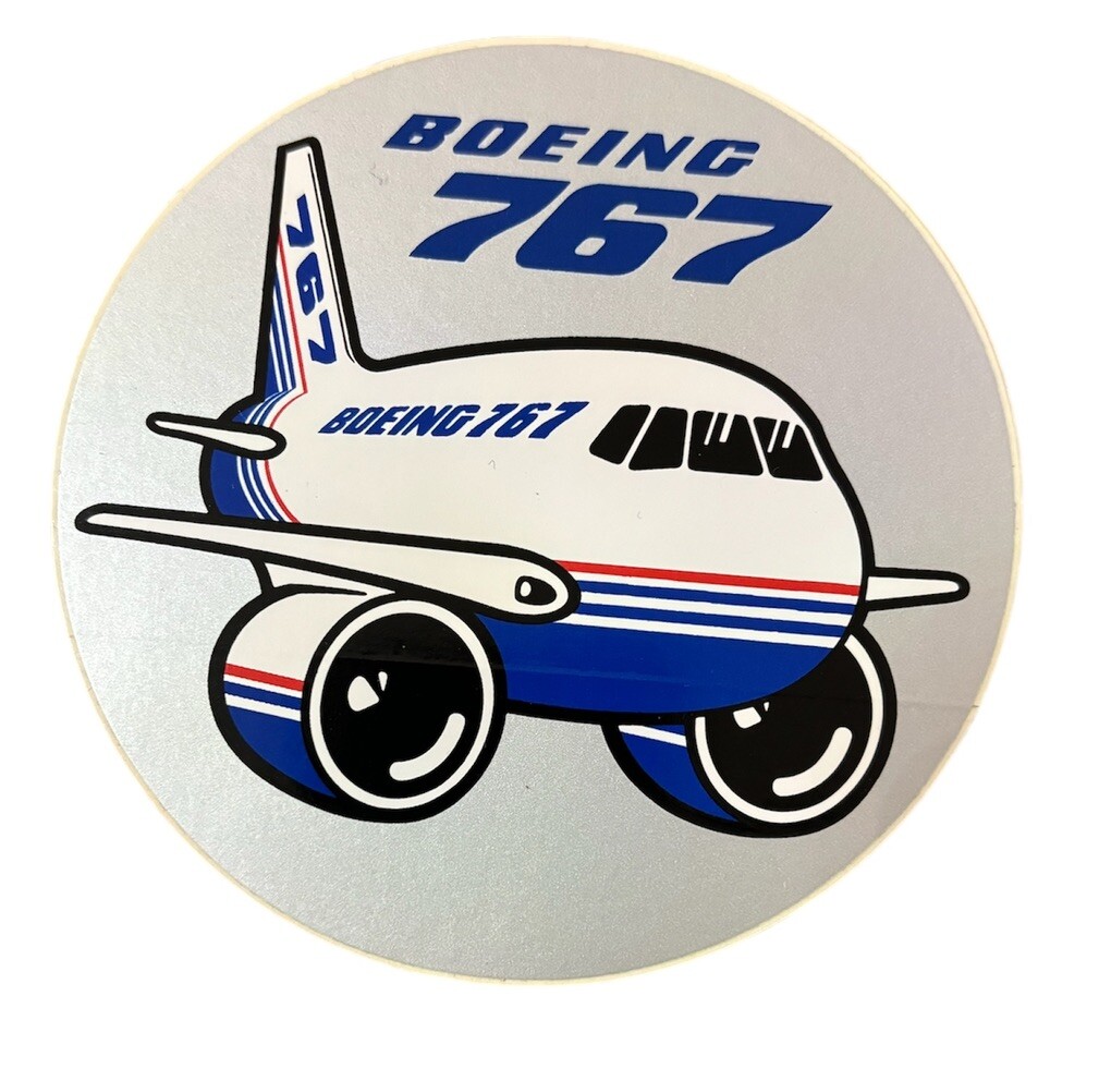 Vintage Boeing 767 4” Sticker Decal NOS Aviation Collectible