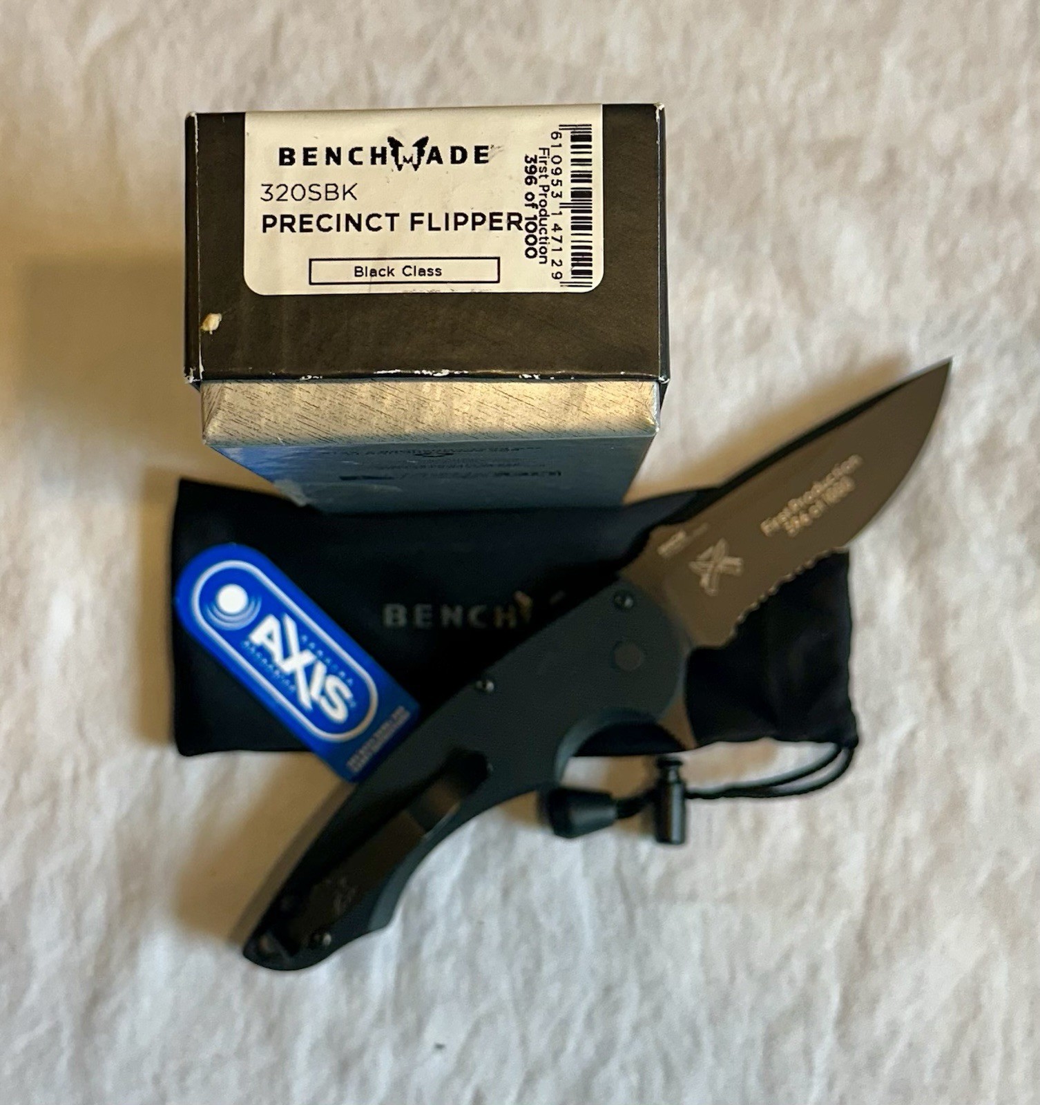 Benchmade Precinct 320SBK First Run Number 396 Of 1000.