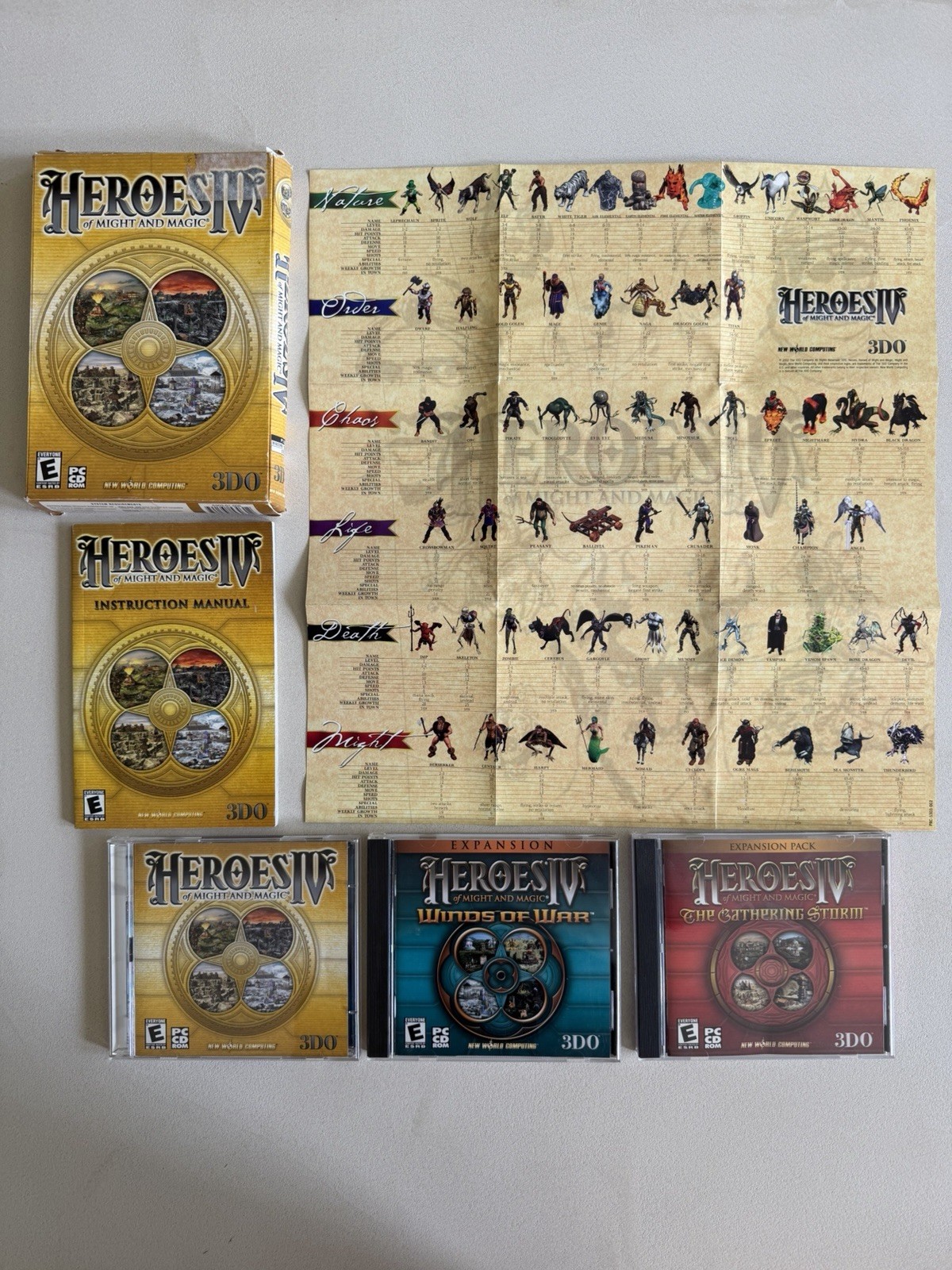Heroes of Might and Magic IV & V w/ 2 Expansions PC CD-ROM Windows