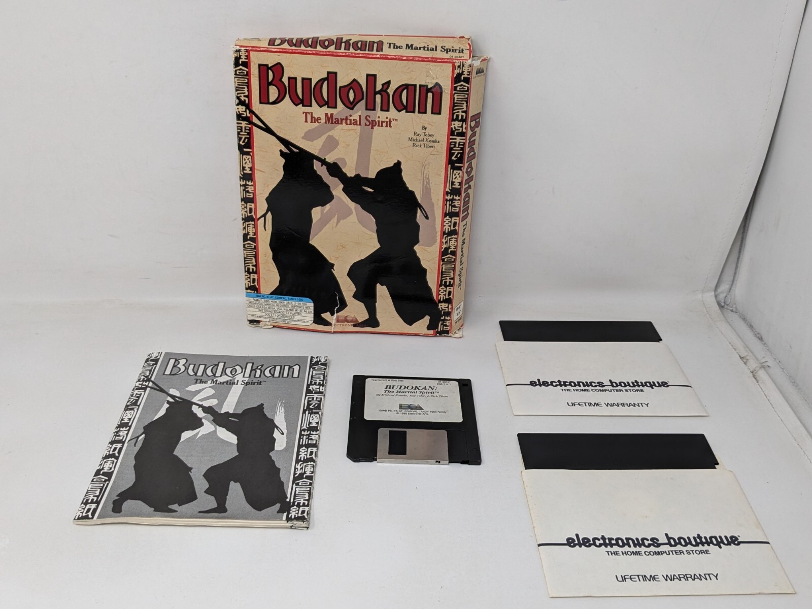 Budokan The Martial Spirit Big Box IBM PC Game MS-DOS 3.5