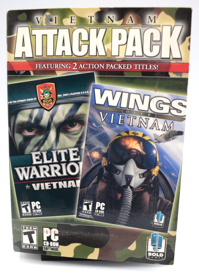Vietnam Attack Pack; Wings over Vietnam & Elite Warrior Vietnam - Win ME 2000 XP