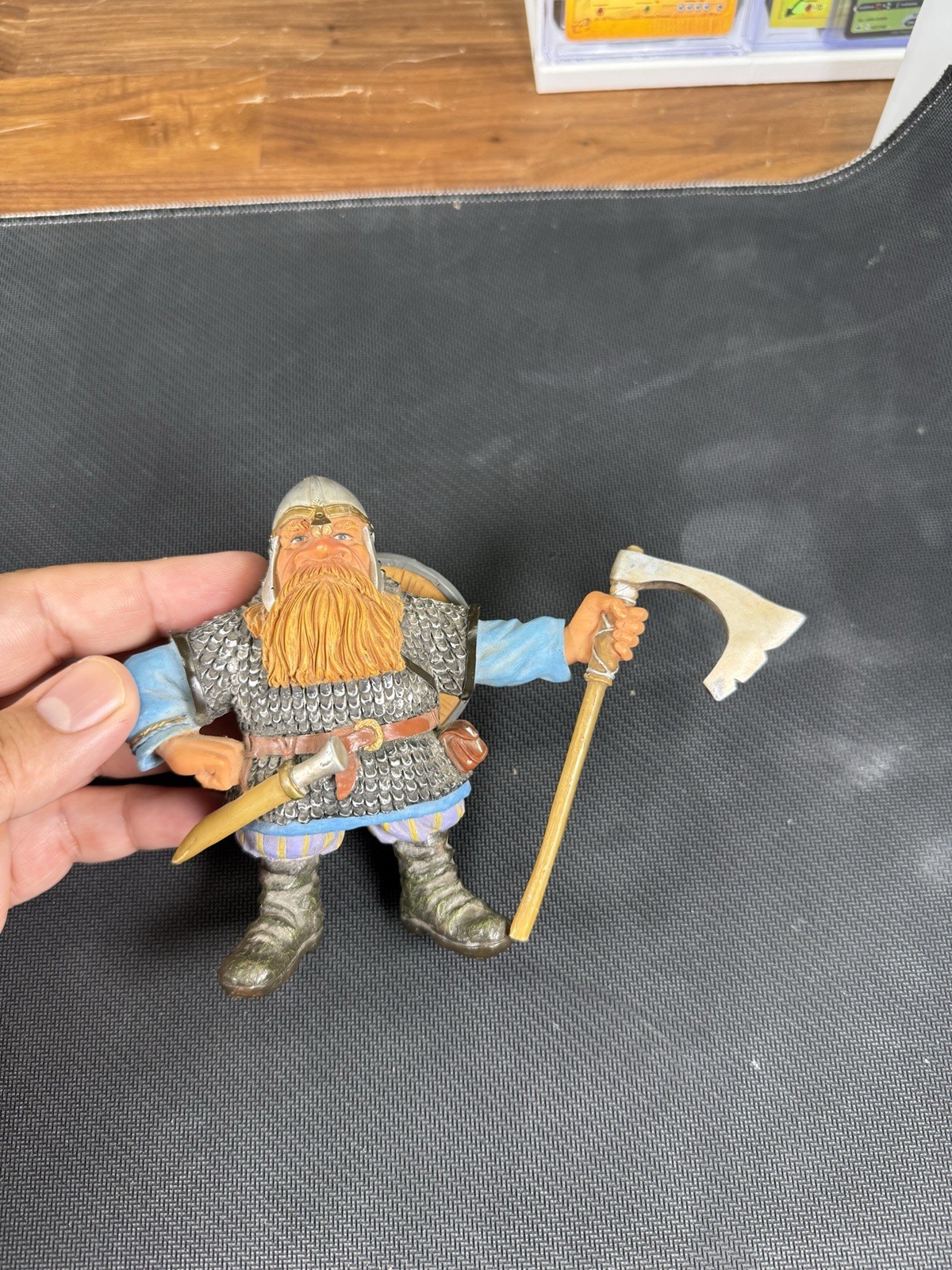 Bebe Norway Paul Bonner Viking Warrior Resin Figurine Axe & Shield Painted