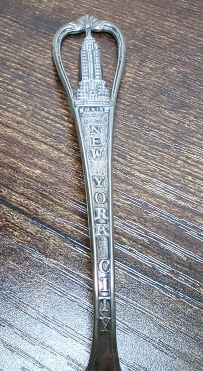 Vintage New York City Empire State Building ENCO Inc 1945-\'65 Souvenir Spoon-FS