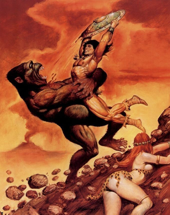 CONAN THE BARBARIAN in a lot of 2 different surprise vintage Marvel comic books