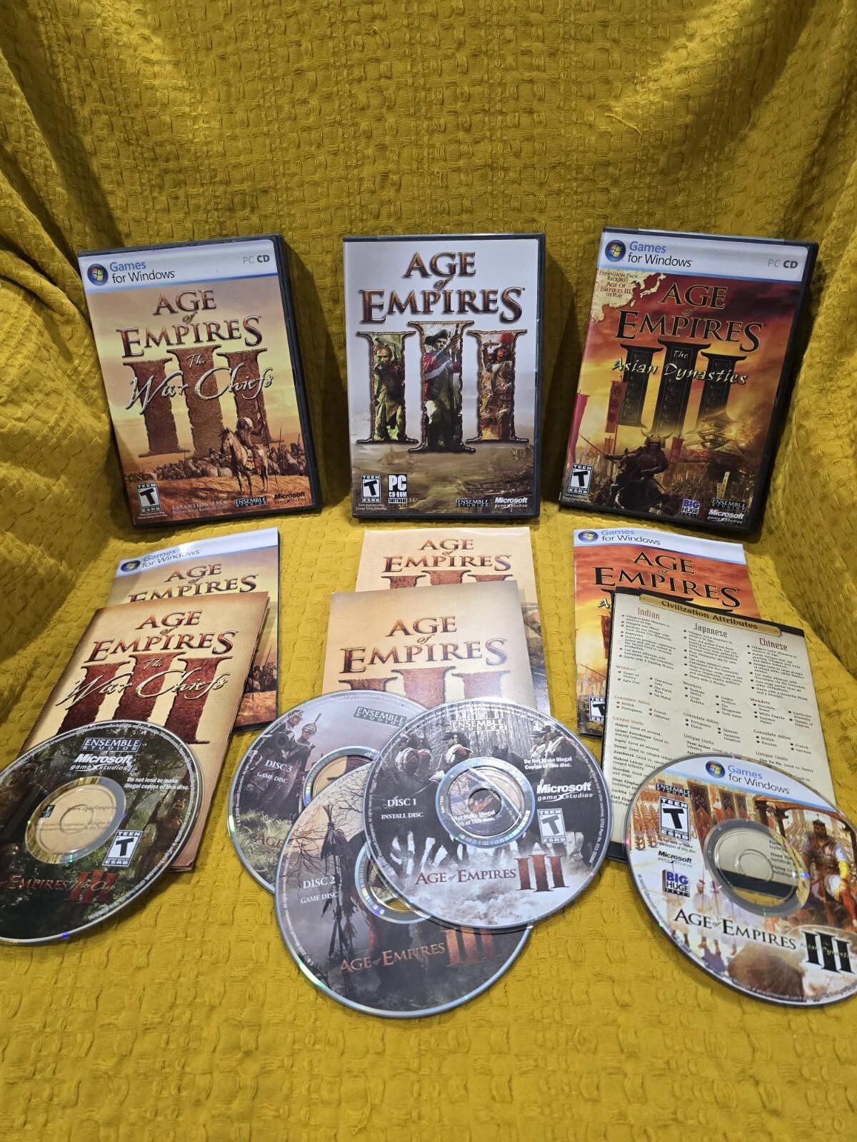 Rise & Fall Civilizations At War PC 2006 Plus War Chiefs and Asian Dynasty 
