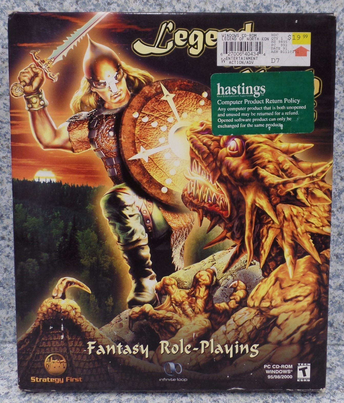 Video Game PC Legend of the North Konung 2001 NEW SEALED Big Box #3