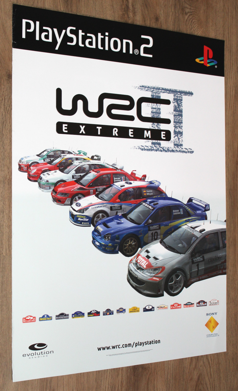 WRC II Extreme / WRC FIA World Rally Championship Arcade Promo Poster 84x59.5cm