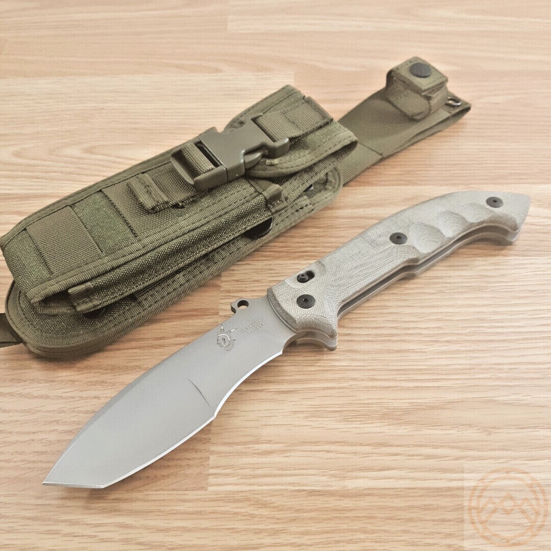 Fox Trakker Folding Knife 5.38 N690Co Cobalt Vanadium Steel Blade Micarta Handle