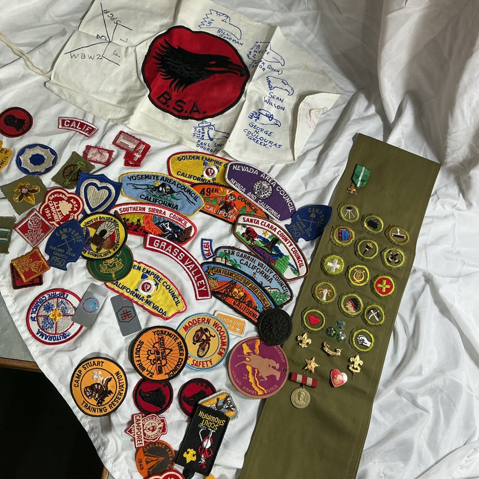 Collection Of Vintage Boy Scouts Of America Memorabilia Over 50 pieces