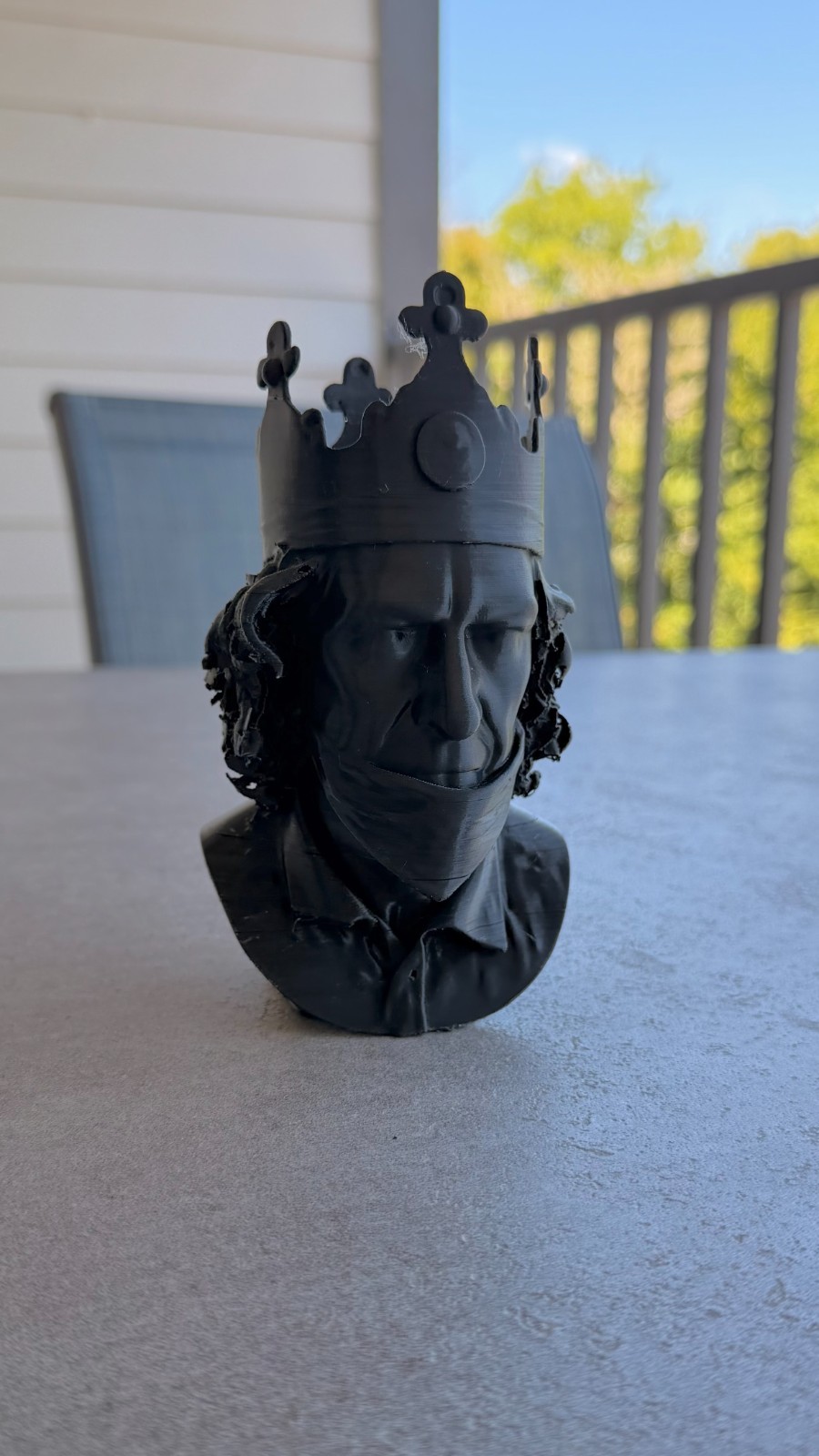 burger king guy on the Airplane meme 3D printed bust 7 inches tall