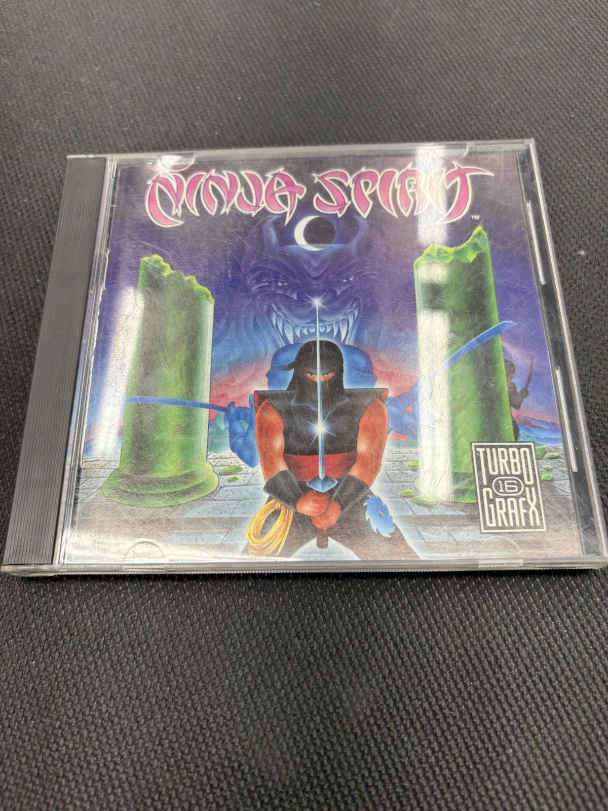 Nec Turbo Grafx 16 Ninja Spirit Game Complete With Case And Manual