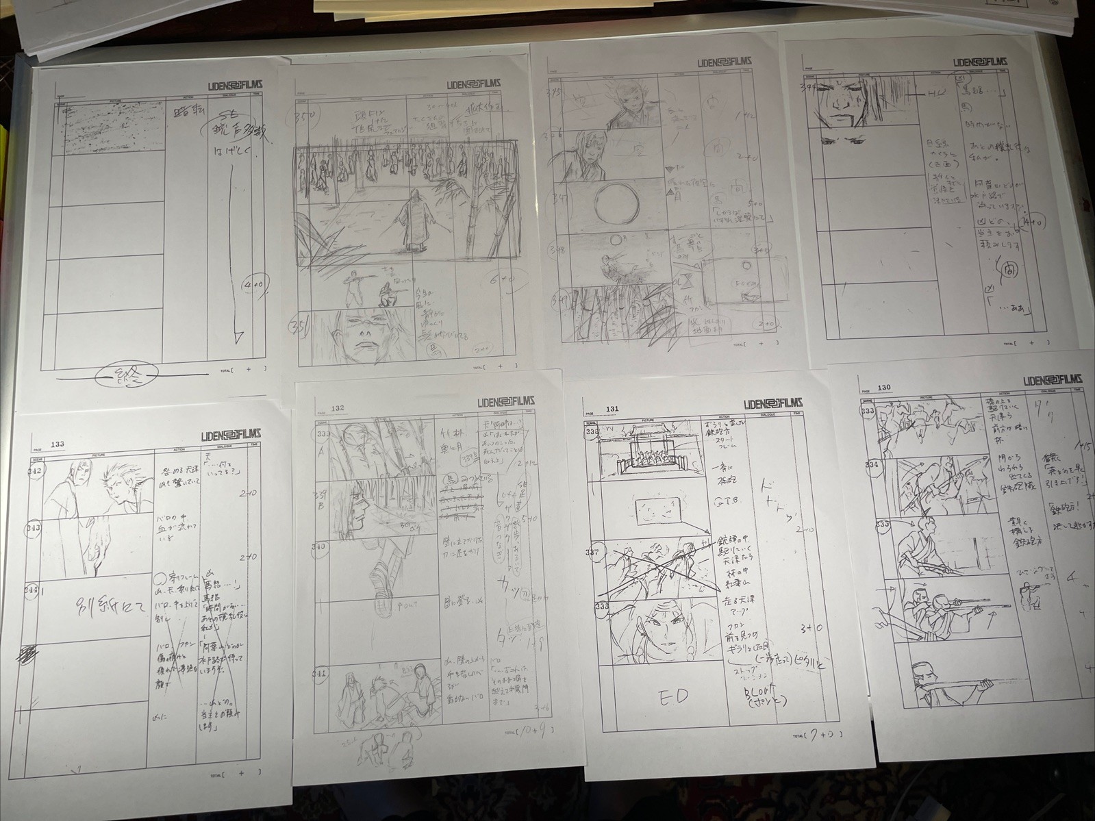 BLADE OF THE IMMORTAL storyboardsVintage Animation Production Art  1 I10