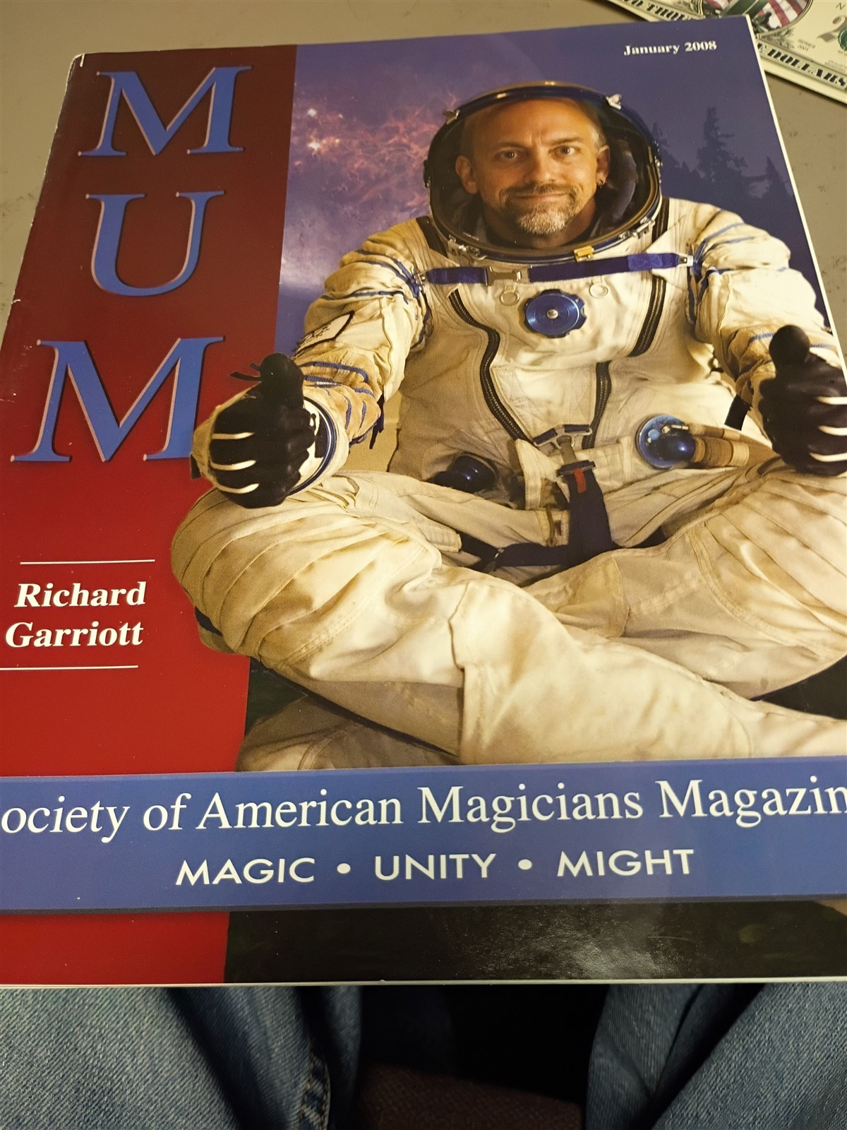 Richard Garriott MUM Society of American Magicians Magazine Issue Jan 2008 #1