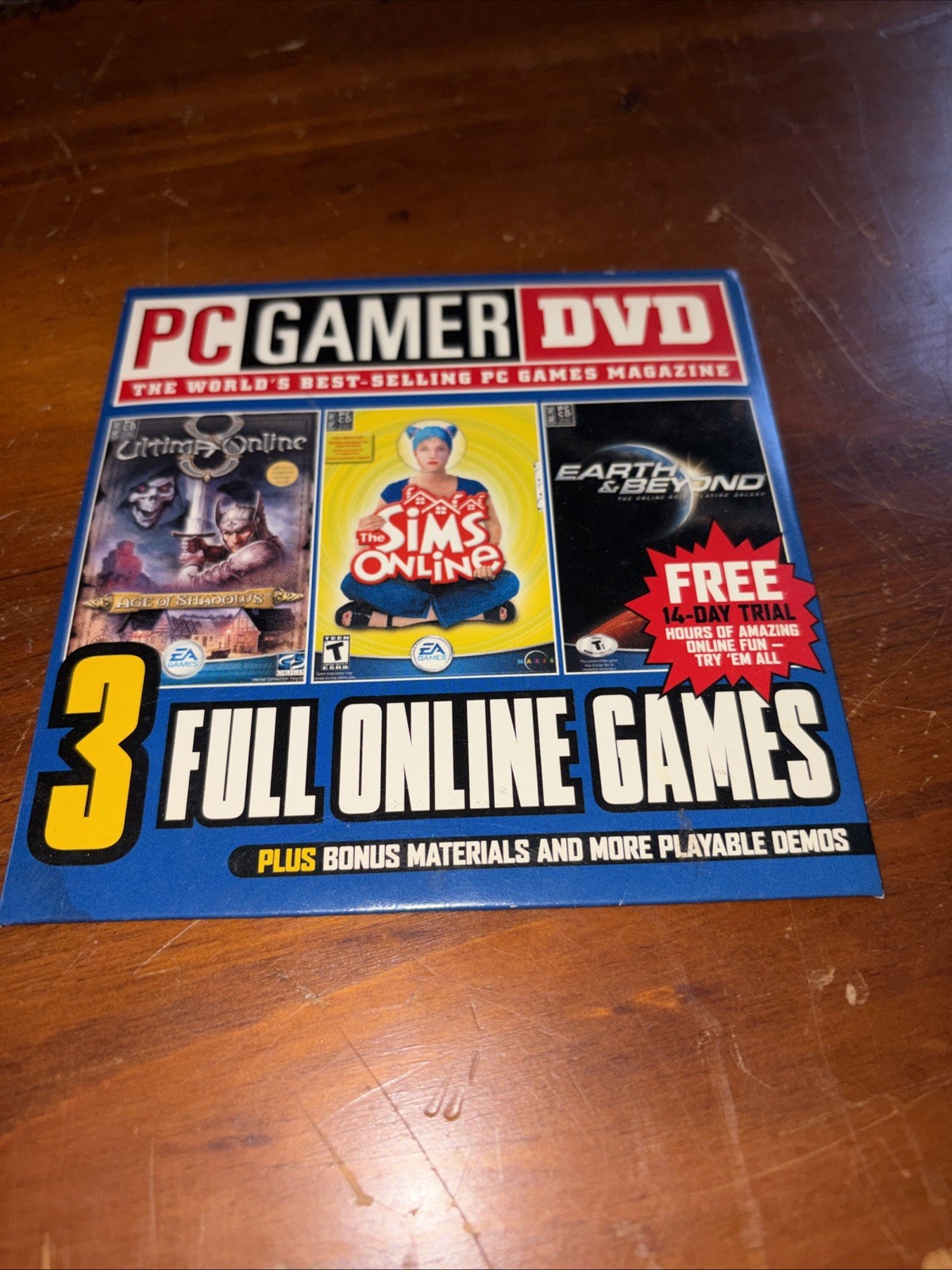 3 full online games Age Of Shadows, Sims online, Earth And Beyond PC Game