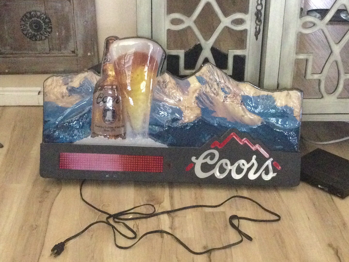 Coors Beer Sign.