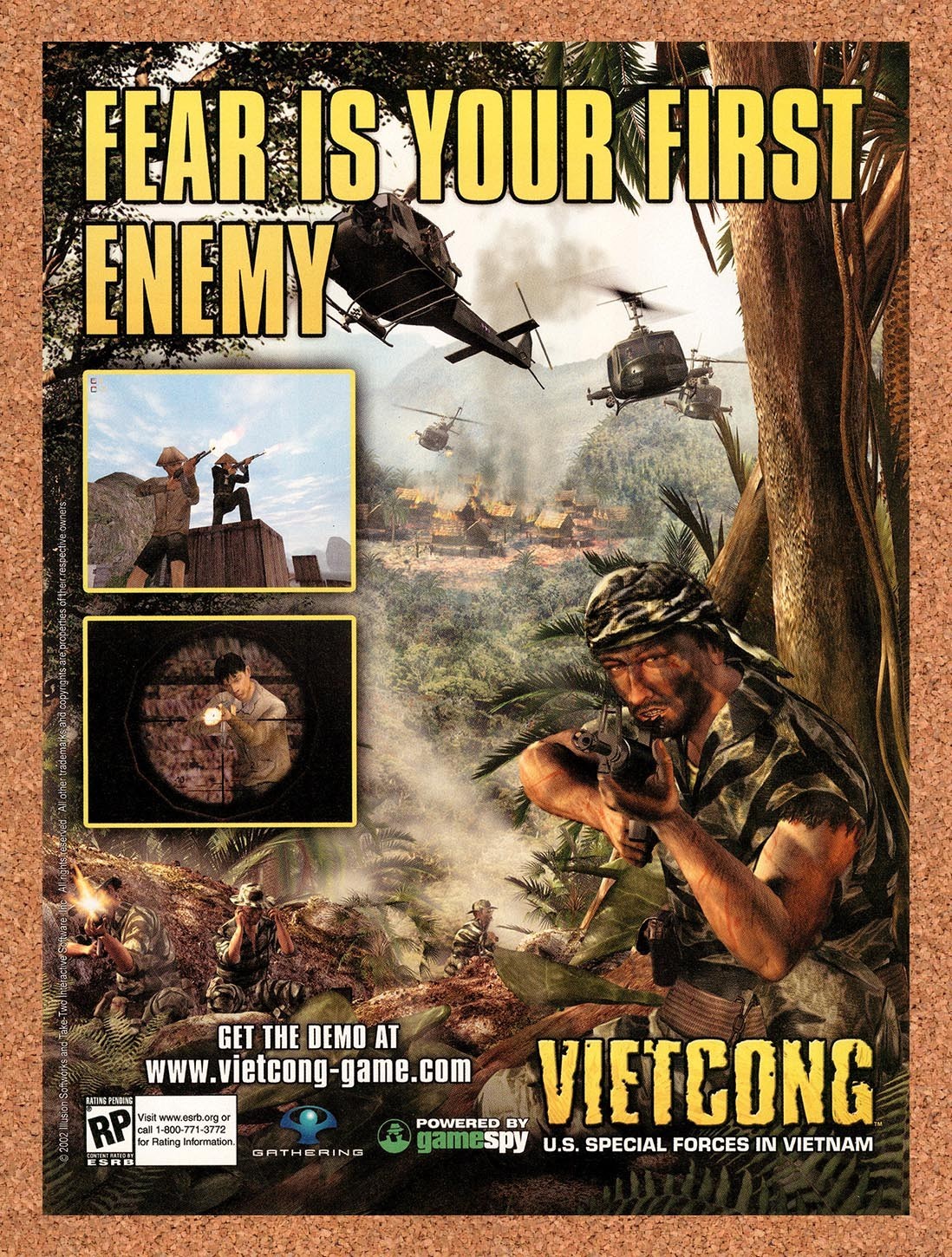2003 Vietcong PC Original Advertisement / Retro Promo v1