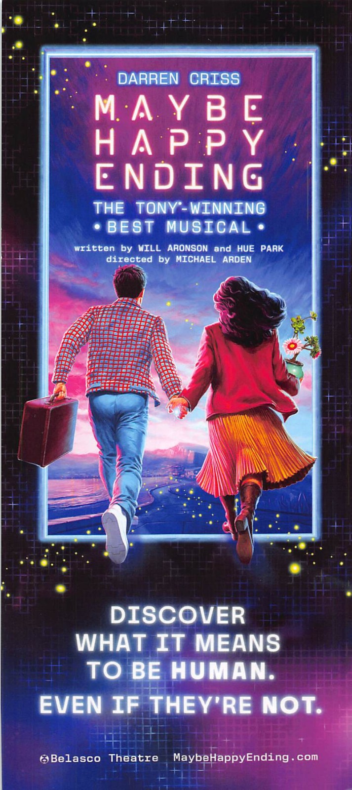 MAYBE HAPPY ENDING Musical Promo Flyer Darren Criss Helen J Shen NYC 4