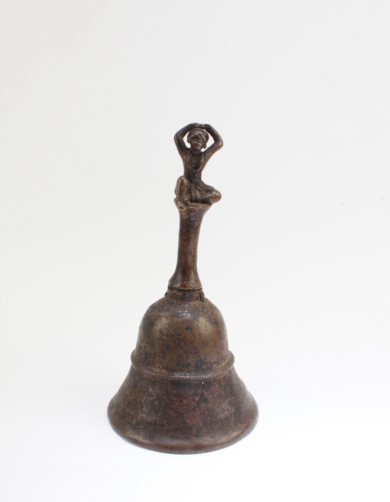 Chinese Tibetan Bronze Bell, 19th C