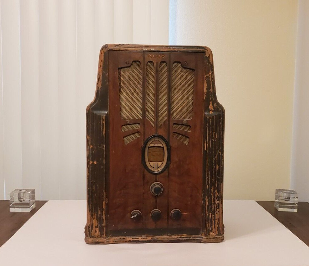 PARTS/REPAIR Vintage 1930s Philco Model 630 Tombstone Tube Radio R +Free Ship