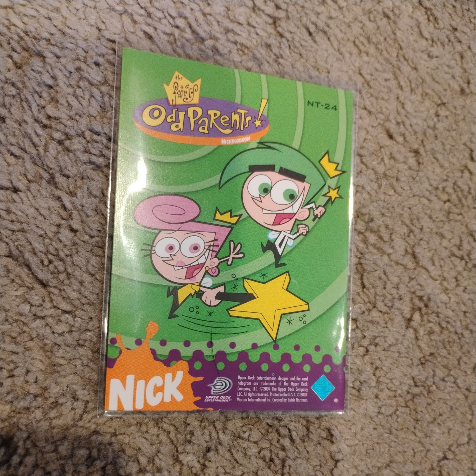 Nicktoons Upper Deck 2004 Fairly Odd Parents NT-13 Lenticular Holographic Card